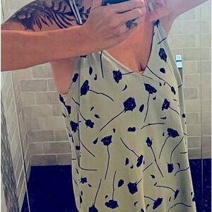 RVCA sundress. Lightweight, crosses in back, green with flowers never worn